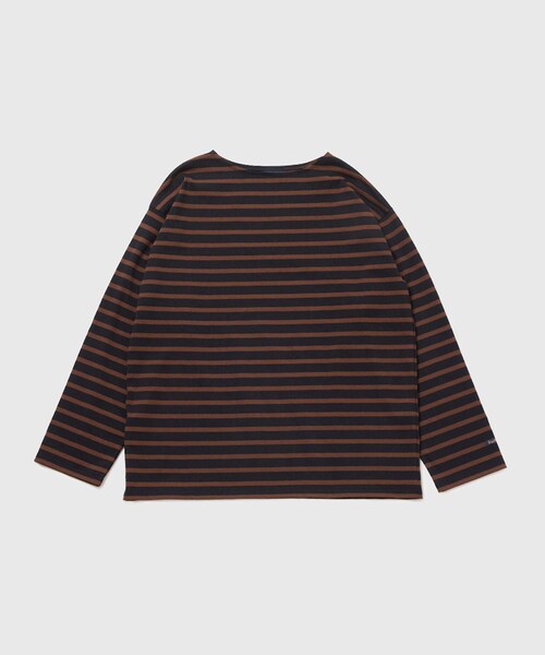 ADAM ET ROPE'(アダムエロペ)の「《別注》【Le Minor/ルミノア】 L/S SIGNATURE BASQUE(Tシャツ/カットソー・メンズ・ライトグレー/ダークブラウン/ダークブラウン系/ブラウン・L/M/S)」の10枚目の写真