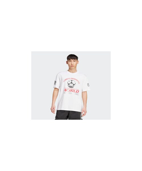 adidas(アディダス)の「90年代のサッカー グラフィック半袖Tシャツ(トップス・メンズ・ホワイト/ブラック・XS/S/M/L/XL/2XL/3XL/4XL/5XL/6XL/J/2XS/J/XS/J/S/J/M/J/L/J/XL/J/2XL/J/3XL/J/4XL/J/5XL)」の21枚目の写真