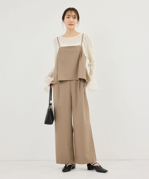 ROPE' PICNIC(ロペピクニック)の「レイヤードオールインワン(つなぎ/オールインワン・レディース・ブラック/ベージュ系・L/M/S)」の17枚目の写真