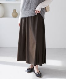 ROPE' PICNIC（ロペピクニック）の「シンセティックレザーフレアロングスカート（スカート・ブラウン系）」