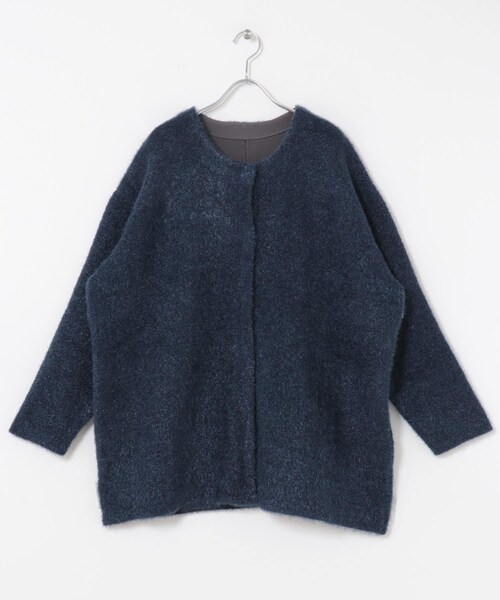 ITEMS URBANRESEARCH（アイテムズ アーバンリサーチ）の「ダブルフェイスミドルカーディガン（テーラードジャケット・レディース・L.BLU/NVY/BRN・Free）」の21枚目の写真