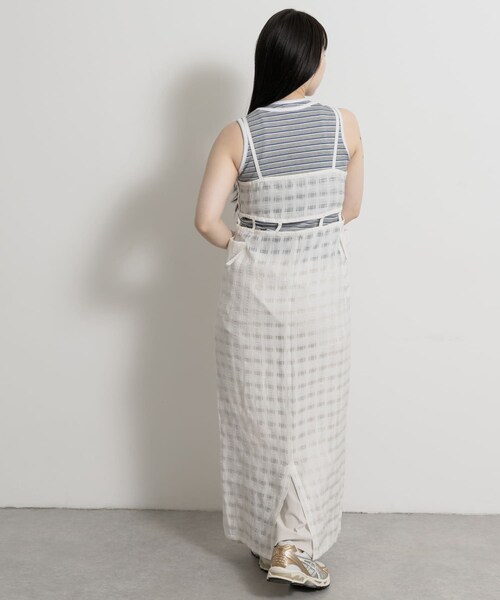 THE GOODLAND MARKET（ザグッドランドマーケット）の「&her　Layered Lace Onepiece（ワンピース・レディース・WHITE/BLACK・FREE）」の7枚目の写真