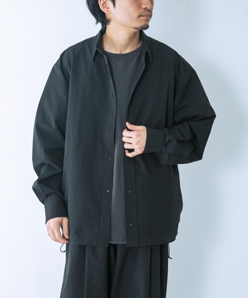 EKAL(エカル)の「『吸水速乾/通気性/軽量』DOT AIR LONG-SLEEVE SHIRTS(シャツ/ブラウス・メンズ・ネイビー/ブラウン/ブラック・M/L)」の10枚目の写真