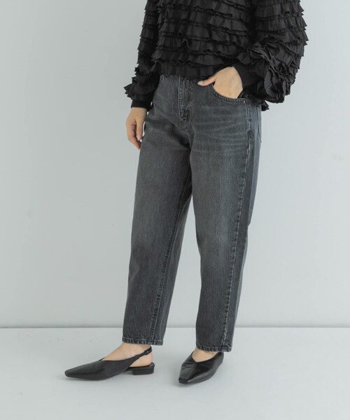 URBAN RESEARCH Sonny Label（アーバンリサーチサニーレーベル）の「『別注』Lee101×Sonny Label　TAPERED PANTS（デニムパンツ・レディース・GRY USED・XS/S/M）」の3枚目の写真