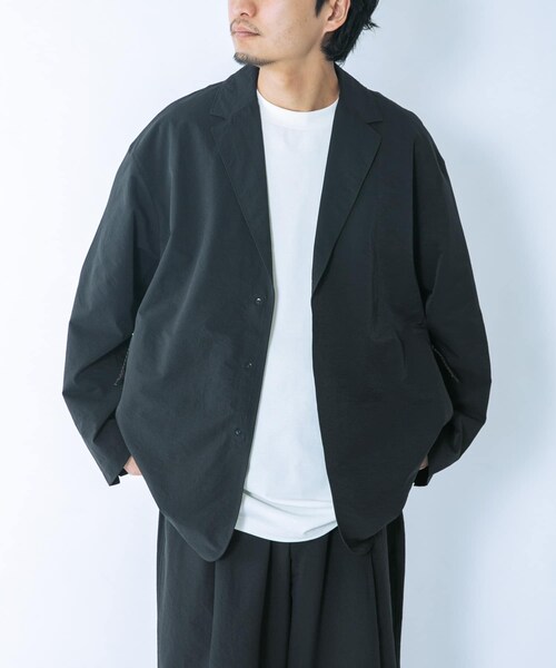 EKAL(エカル)の「『吸水速乾/通気性/軽量』DOT AIR JACKET(テーラードジャケット・メンズ・ネイビー/ブラウン/ブラック・M/L)」の9枚目の写真
