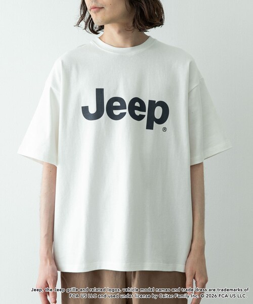 URBAN RESEARCH Sonny Label（アーバンリサーチサニーレーベル）の「JEEP ロゴショートスリーブTシャツ（Tシャツ/カットソー・メンズ・オフ/チャコール/レッド・M/L）」の10枚目の写真