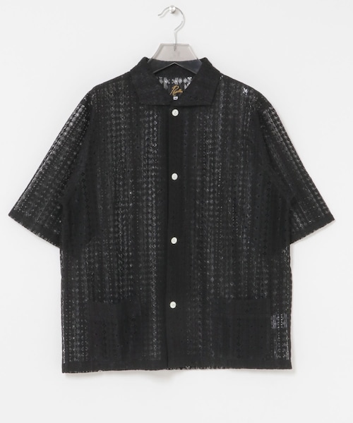 URBAN RESEARCH(アーバンリサーチ)の「Needles SHORT-SLEEVE WIDESPREAD COLLAR SHIRTS(シャツ/ブラウス・メンズ・BLUE/BLACK・S/M)」の1枚目の写真