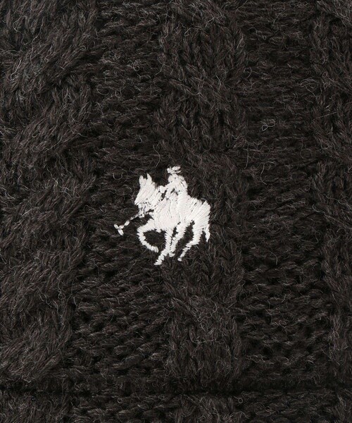 Jayro（ジャイロ）の「POLO BCSケーブルニットハット（ハット・レディース・チャコール/ホワイト系/ブルー/レッド・F）」の15枚目の写真