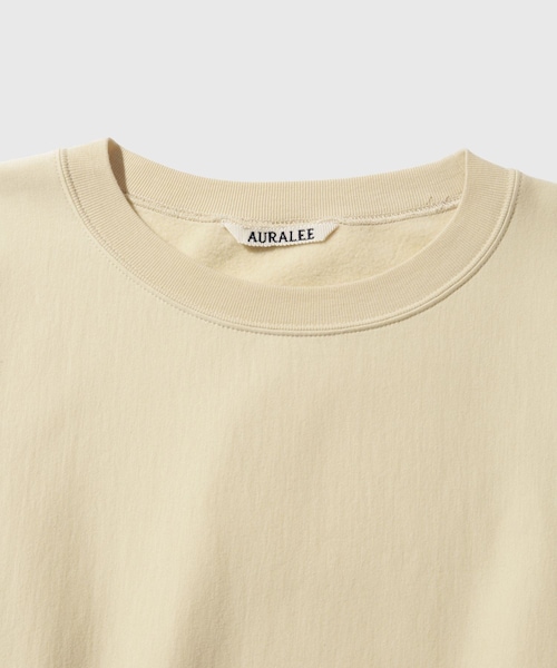 ADAM ET ROPE'（アダムエロペ）の「【AURALEE/オーラリー】ELASTIC HIGH GAUGE SWEAT P/O（スウェット・メンズ・ブラック/キナリ・3/4）」の6枚目の写真