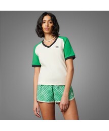 adidas（アディダス）の「アディカラー70s Vネック カリTシャツ（トップス）」