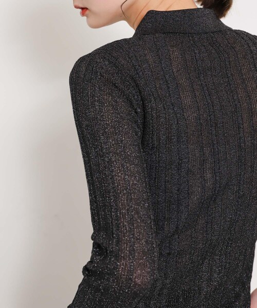 SENSE OF PLACE by URBAN RESEARCH（センスオブプレイスバイアーバンリサーチ）の「ランダムリブニットカーディガン（カーディガン/ボレロ・レディース・IVORY/BLACK/PINK・one）」の20枚目の写真