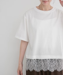 ITEMS URBANRESEARCH | 裾レースコンビTシャツ(Tシャツ/カットソー)