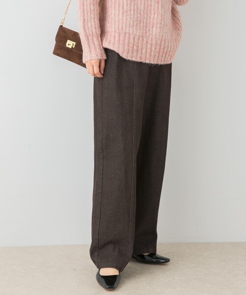 URBAN RESEARCH ROSSO（アーバンリサーチロッソ）の「F by ROSSO　カーブフォルムデニムパンツ（デニムパンツ・レディース・NAVY/BROWN・36/38）」の4枚目の写真