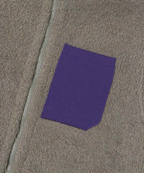 THE GOODLAND MARKET（ザグッドランドマーケット）の「米富繊維　KNIT FLEECE BLOUSON（ブルゾン・メンズ・24ORANGE/12GRAY/41BEIGE/62BLUE・3）」の16枚目の写真