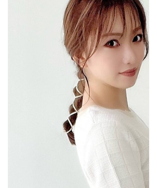 RESEXXY（リゼクシー）の「ヘアストリング（ヘアゴム・レディース・アイボリー/ピンク/ブラウン/ダークブラウン・F）」の7枚目の写真