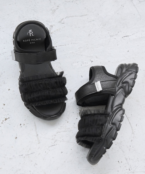 ROPE' PICNIC（ロペピクニック）の「【KIDS/キッズ】チュールサンダル（サンダル・キッズ・ブラック/その他・20/21/22）」の9枚目の写真