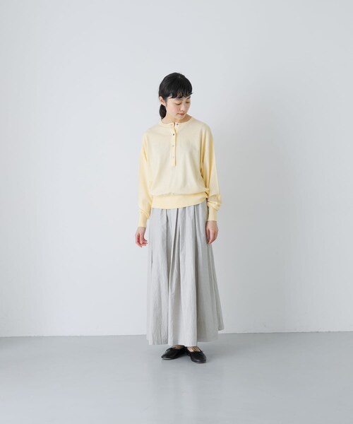 かぐれ（カグレ）の「コットンタックスカート（スカート・レディース・LIGHT GRAY/CHARCOAL/BLACK・Free）」の17枚目の写真