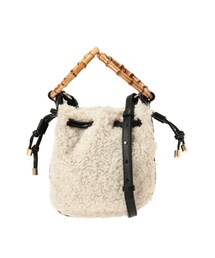 MERCURYDUO | ボアブロッキング巾着バッグ(ハンドバッグ)