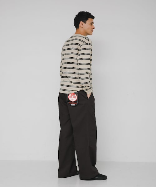 URBAN RESEARCH Sonny Label（アーバンリサーチサニーレーベル）の「ピグメントボーダーロングスリーブTシャツ（Tシャツ/カットソー・メンズ・ベージュ/ブラック・M/L）」の10枚目の写真