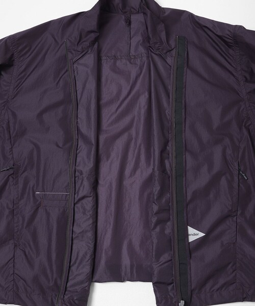 EKAL（エカル）の「and wander　OVERSIZED RIP JACKET（テーラードジャケット・メンズ・BLACK/PURPLE・M/L）」の10枚目の写真