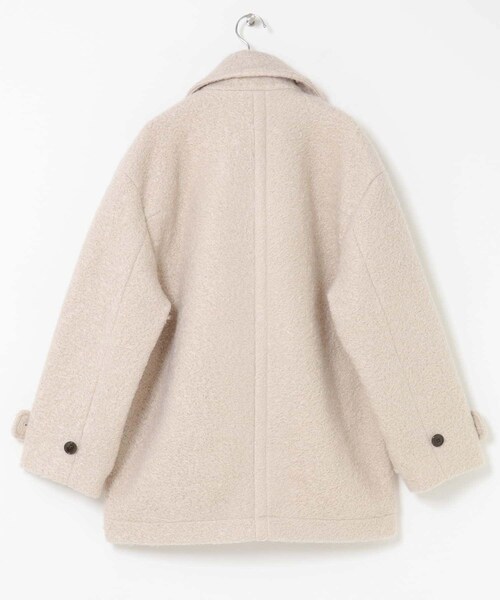 URBAN RESEARCH Sonny Label（アーバンリサーチサニーレーベル）の「ウールライクカーリーシャギーコクーンコート（テーラードジャケット・レディース・エクリュ/グレー/チャコール・FREE）」の15枚目の写真