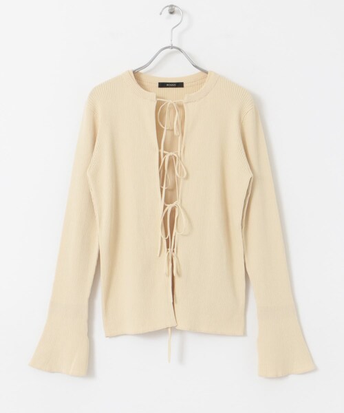 URBAN RESEARCH ROSSO（アーバンリサーチロッソ）の「リボンデザインカーディガン（カーディガン/ボレロ・レディース・beige/orange・FREE）」の18枚目の写真