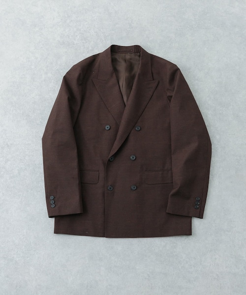 URBAN RESEARCH（アーバンリサーチ）の「new basic　BRADFORD WOOL W JACKET（テーラードジャケット・メンズ・BLACK/BROWN・M/L/XL）」の3枚目の写真