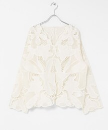 SENSE OF PLACE by URBAN RESEARCH | ノーカラーレースジャケット(ノーカラージャケット)