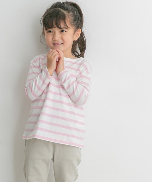 URBAN RESEARCH DOORS(アーバンリサーチドアーズ)の「『親子リンク』ボーダーワイドプルオーバー(KIDS)(その他トップス・キッズ・NVY/PINK/BLUE・105/120/135/150)」の13枚目の写真