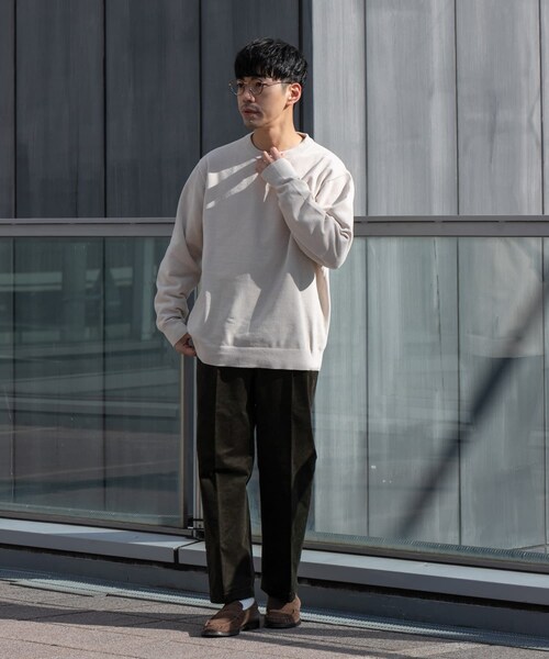 URBAN RESEARCH ROSSO（アーバンリサーチロッソ）の「『XLサイズあり』モールクルーネックニット（ニット/セーター・メンズ・BLACK/IVORY/BEIGE・M/L/XL）」の7枚目の写真