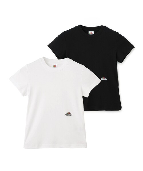ADAM ET ROPE'(アダムエロペ)の「【HOMME girls×FRUIT OF THE LOOM】Baby Tee (2-Pack)(Tシャツ/カットソー・レディース・その他・S)」の2枚目の写真
