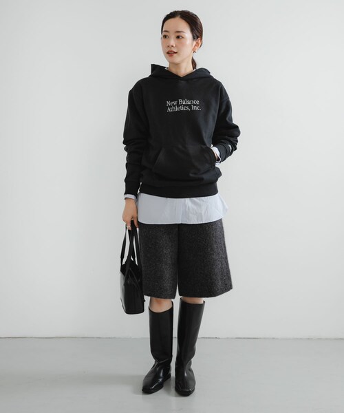 URBAN RESEARCH（アーバンリサーチ）の「NEW BALANCE　Athleticsクラシックスフーディ（パーカー・レディース・ブラック/パーマフロスト・S）」の9枚目の写真