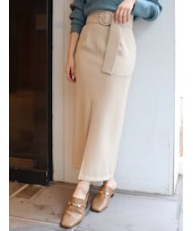 MURUA | ベルテッドペンシルスカート(スカート)