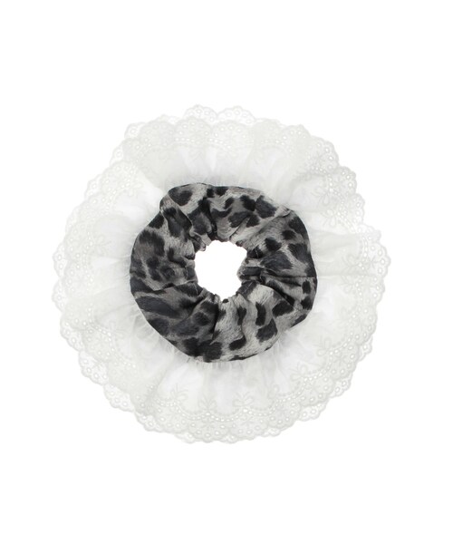 jouetie（ジュエティ）の「ビッグレオパードシュシュ（シュシュ・レディース・グレー/ブラウン・F）」の2枚目の写真