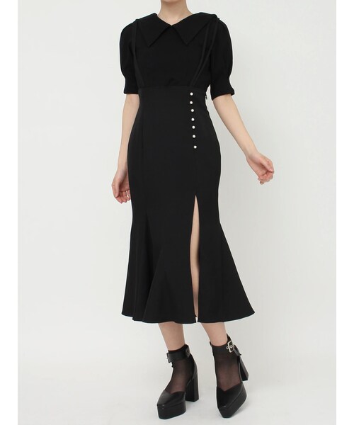 EATME（イートミー）の「マーメイドジャンスカ（ジャンパースカート・レディース・ブラック/ピンク/ネイビー/ブラウン・S/M）」の3枚目の写真