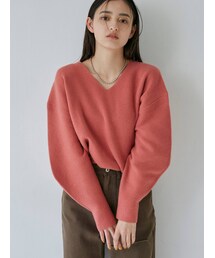 MURUA | Vネックバナナスリーブニット(ニット/セーター)