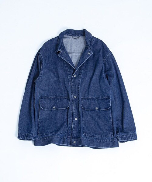 EKAL（エカル）の「デニムカバーオール（カバーオール・メンズ・ブルー・M/L）」の10枚目の写真