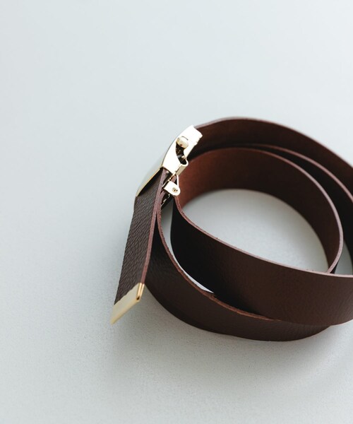RODE SKO（ロデスコ）の「atelier brugge　ROLLER BUCKLE BELT（ベルト・レディース・BLACK/GREIGE/CHOCO・One）」の20枚目の写真