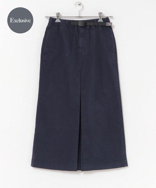URBAN RESEARCH DOORS(アーバンリサーチドアーズ)の「『別注』Gramicci for DOORS ONE BOX PLEATS SKIRT(スカート・レディース・SAND/NAVY/GRAY・M)」の3枚目の写真