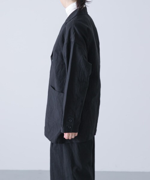かぐれ（カグレ）の「『ユニセックス』Tailored jacket（テーラードジャケット・レディース・BEIGE/BLACK/MOCHA・1/2）」の14枚目の写真