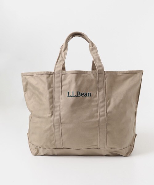 URBAN RESEARCH DOORS(アーバンリサーチドアーズ)の「L.L.Bean GROCERY TOTE LOGO LARGE(トートバッグ・レディース・BLACK/PLATINUM/BROWN/BEIGE/NATURAL/INDIGO・One)」の4枚目の写真