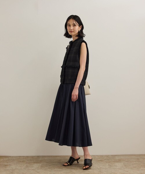 ROPE'（ロペ）の「サマーツイードジレ（ベスト・レディース・ブラック/オフホワイト・F）」の22枚目の写真