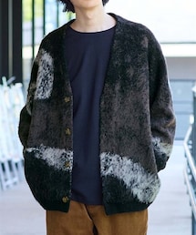 nissen | グラデーションシャギーニットカーディガン【大きいサイズ有】(カーディガン/ボレロ)