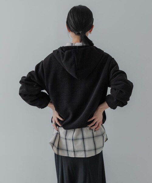 URBAN RESEARCH(アーバンリサーチ)の「『別注』THOUSAND MILE×URBAN RESEARCH KNIT FREECE HF-ZIP HOODIE(パーカー・レディース・OFF WHITE/BORDEAUX/BLACK・M/L)」の22枚目の写真
