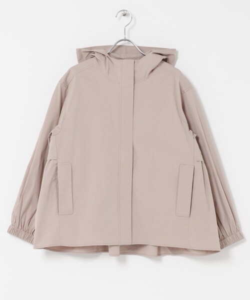 URBAN RESEARCH DOORS（アーバンリサーチドアーズ）の「撥水バックギャザーフードジャケット（テーラードジャケット・レディース・BEIGE/PINKBEIGE/NAVY・Free）」の12枚目の写真