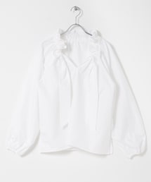 URBAN RESEARCH ROSSO | フリルネックシャツブラウス(シャツ/ブラウス)