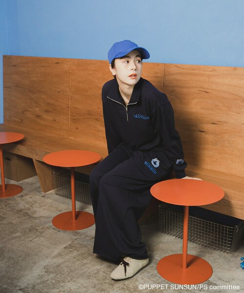 SENSE OF PLACE by URBAN RESEARCH（センスオブプレイスバイアーバンリサーチ）の「『ユニセックス』『別注』SUNSUN×SENSE OF PLACE　スウェットパンツ（スウェットパンツ・レディース・L.GRAY/NAVY・M/L）」の16枚目の写真