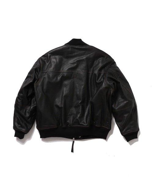 ADAM ET ROPE'（アダムエロペ）の「【CCU/シーシーユー】BOMBER JACKET（MA-1・メンズ・ブラック/ダークブラウン・2）」の12枚目の写真