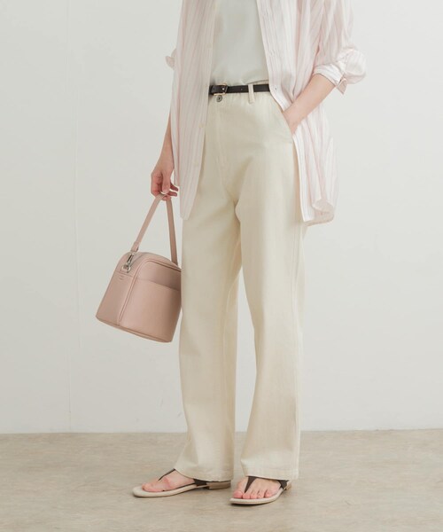 URBAN RESEARCH DOORS(アーバンリサーチドアーズ)の「デニムワイドパンツ(デニムパンツ・レディース・NATURAL/INDIGO・S/M/L)」の13枚目の写真