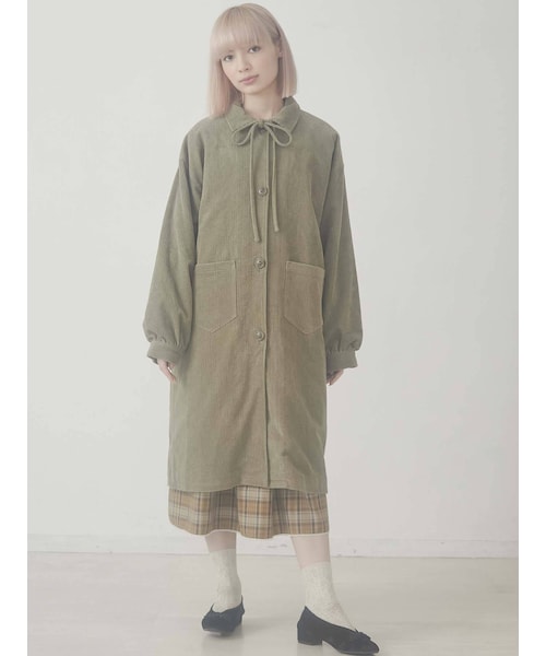 merry jenny（メリージェニー）の「コールリボンステンカラーコート（ステンカラーコート・レディース・ブラック/ベージュ/カーキ・F）」の21枚目の写真